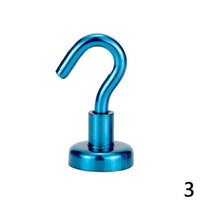 1pc Powerful Magnetic Hook Super Heavy Neodymium Rare Earth Magnet Holder Refrigerator Surfaces Storage Home Kitchen Accessoies