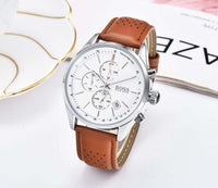 BOSS 2019 Men Watch Leather Automatic Date Quartz Watches Luxury Brand Waterproof Sport Quartz Wristwatches Relogio Masculino