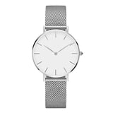 Fashion Big Brand Women Stainless Steel Strap Quartz Wrist Watch Luxury Simple Style Designed Watches Women's Clock