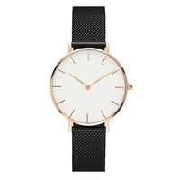 Fashion Big Brand Women Stainless Steel Strap Quartz Wrist Watch Luxury Simple Style Designed Watches Women's Clock