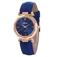 Fashion Women Leather Casual Watch Luxury Analog Quartz Crystal Wristwatch