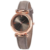 Fashion Women Leather Casual Watch Luxury Analog Quartz Crystal Wristwatch