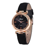 Fashion Women Leather Casual Watch Luxury Analog Quartz Crystal Wristwatch