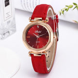 Fashion Women Leather Casual Watch Luxury Analog Quartz Crystal Wristwatch