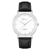 Geneva Classic Hot Luxury Business Unisex Women Ladies Stainless Steel Analog Quartz Analog Wrist Watch Wholesale Dropshipping