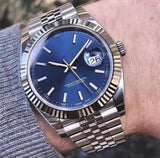 LISM Luxury Brand Mens Watch 41mm SS Black Men Date 2813 Mechanical Automatic Just Top Desinger Mens Watches Wristwatches