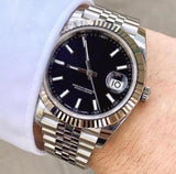LISM Luxury Brand Mens Watch 41mm SS Black Men Date 2813 Mechanical Automatic Just Top Desinger Mens Watches Wristwatches