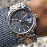 LISM Luxury Brand Mens Watch 41mm SS Black Men Date 2813 Mechanical Automatic Just Top Desinger Mens Watches Wristwatches