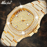 Miss Fox Brand Watch Quartz Ladies Gold Fashion Wrist Watches Diamond Stainless Steel Women Wristwatch Girls Female Clock Hours