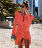 New Sexy Cover Up Bikini Women Swimsuit Cover-up Beach Bathing Suit Beach Wear Knitting Swimwear Mesh Beach Dress Tunic Robe