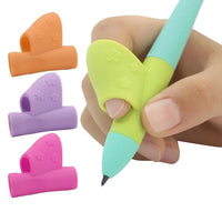 Quality silicone dolphin fish hold pen device child student corrected pencil grasp Pen Pencil Grip loops Small wholesale