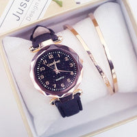 Quartz Wristwatches Fashion Starry Sky Women Watches Hot Sale Leather Ladies Bracelet Watch Casual Female Clock Relogio Feminino