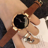 Relojes mujer Women's Watch Fashion Casual Ladies Watches Frosted Leather waterproof Women Watch Quartz Girls Wristwatches Clock