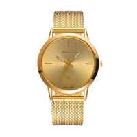 Timezone#501 Fashion Alloy Belt Mesh Watch Unisex women's watches Minimalist Style Quartz Watch