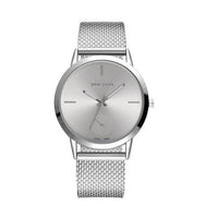 Timezone#501 Fashion Alloy Belt Mesh Watch Unisex women's watches Minimalist Style Quartz Watch